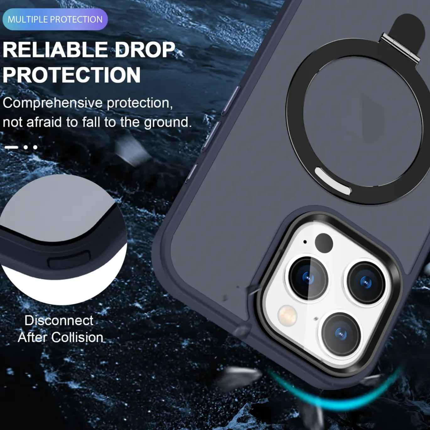 iPhone 16 Pro - Farbige MagSafe Hülle mit Ring