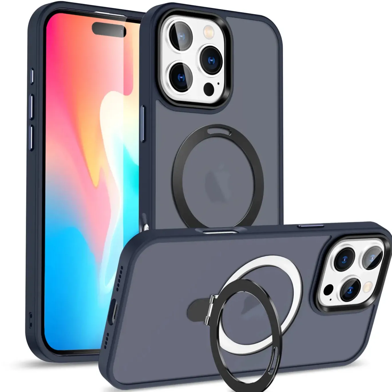 iPhone 16 Pro - Farbige MagSafe Hülle mit Ring