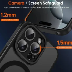 iPhone 15 Pro - Farbige MagSafe Hülle mit Kameraschutz