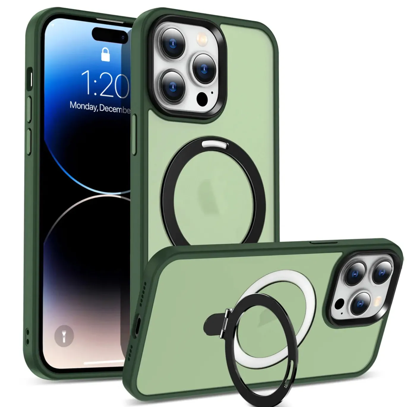 iPhone 14 Pro - Farbige MagSafe Hülle mit Ring