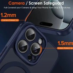 iPhone 14 Pro - Farbige MagSafe Hülle mit Kameraschutz