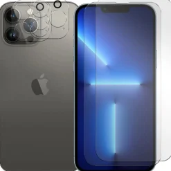 iPhone 13 Pro - 9H Displayschutzfolie 2x Display & Kamera