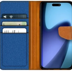 iPhone 17 Pro - Jeanslook Klapphülle mit Kartenfach
