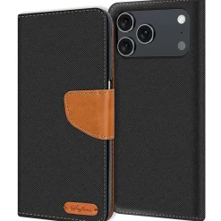 iPhone 17 Pro - Jeanslook Klapphülle mit Kartenfach