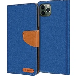 iPhone 11 Pro - Jeanslook Klapphülle mit Kartenfach
