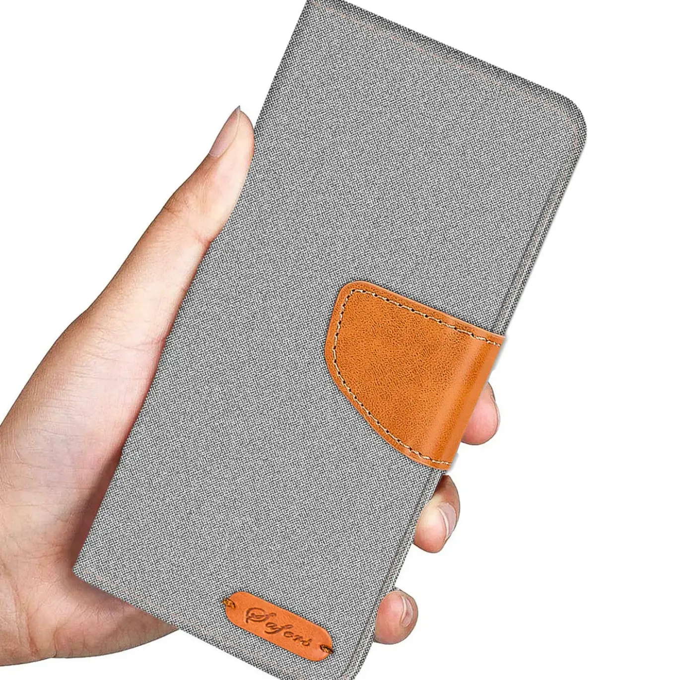 iPhone 11 Pro - Jeanslook Klapphülle mit Kartenfach