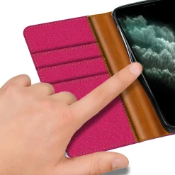 iPhone 11 Pro - Jeanslook Klapphülle mit Kartenfach