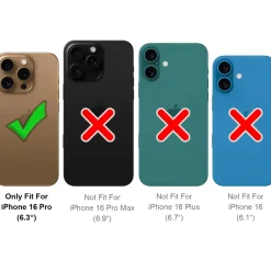 iPhone 16 Pro - Klapphülle mit Kartenfächern & MagSafe-Kompatibilität