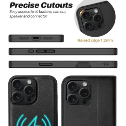 iPhone 16 Pro - Klapphülle mit Kartenfächern & MagSafe-Kompatibilität