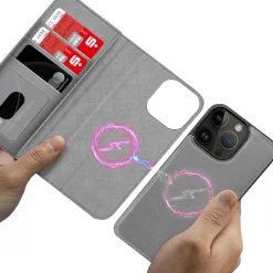 iPhone 16 Pro - Klapphülle mit Kartenfächern & MagSafe-Kompatibilität