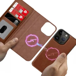 iPhone 14 Pro - Klapphülle mit Kartenfächern & MagSafe-Kompatibilität
