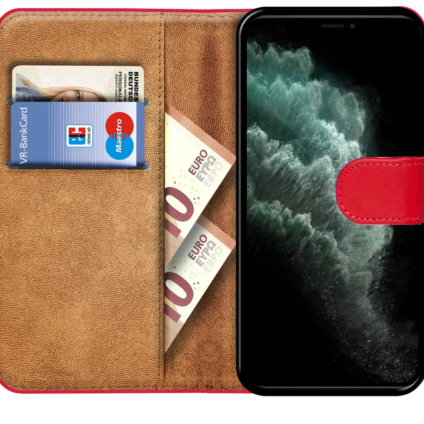 iPhone 11 Pro - Klapphülle mit Kartenfächern