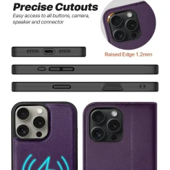 iPhone 14 Pro - Klapphülle mit Kartenfächern & MagSafe-Kompatibilität