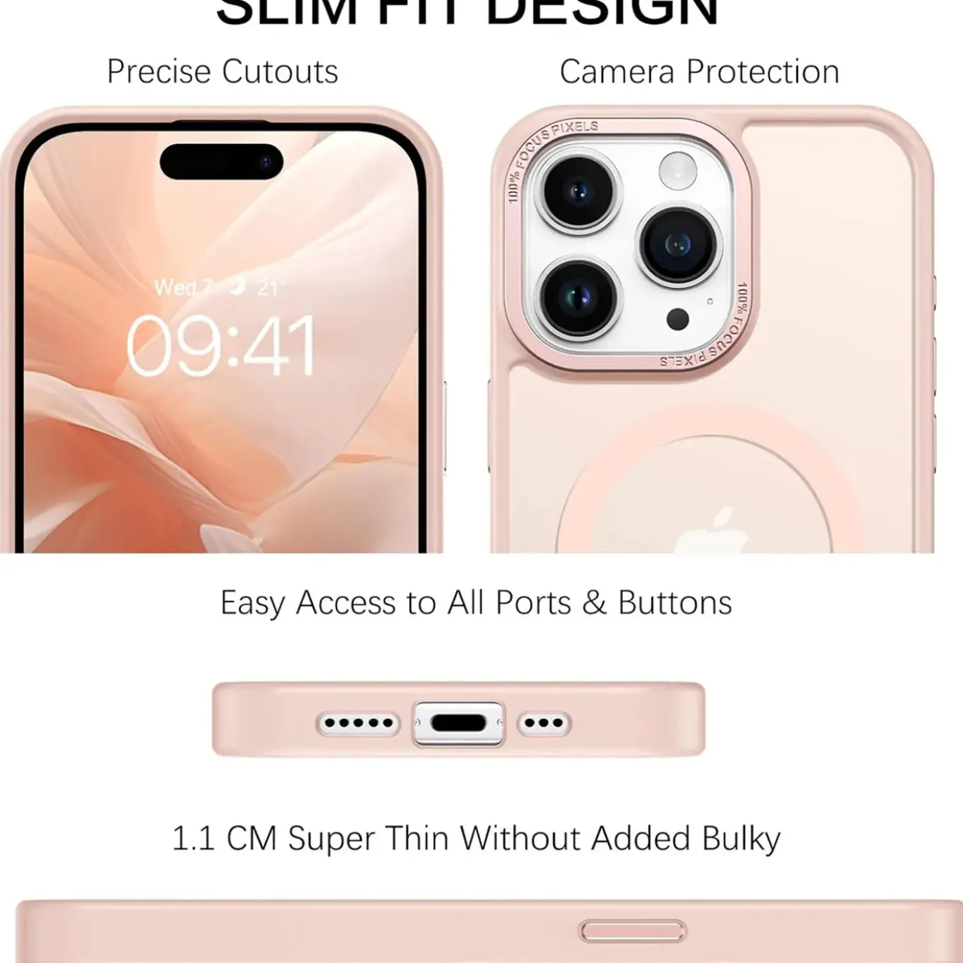 iPhone 16 Pro - MagSafe Hülle mit Kameraschutz