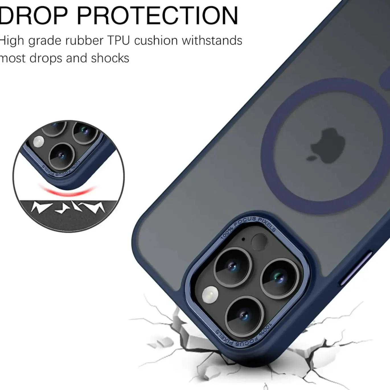 iPhone 15 Pro - MagSafe Hülle mit Kameraschutz