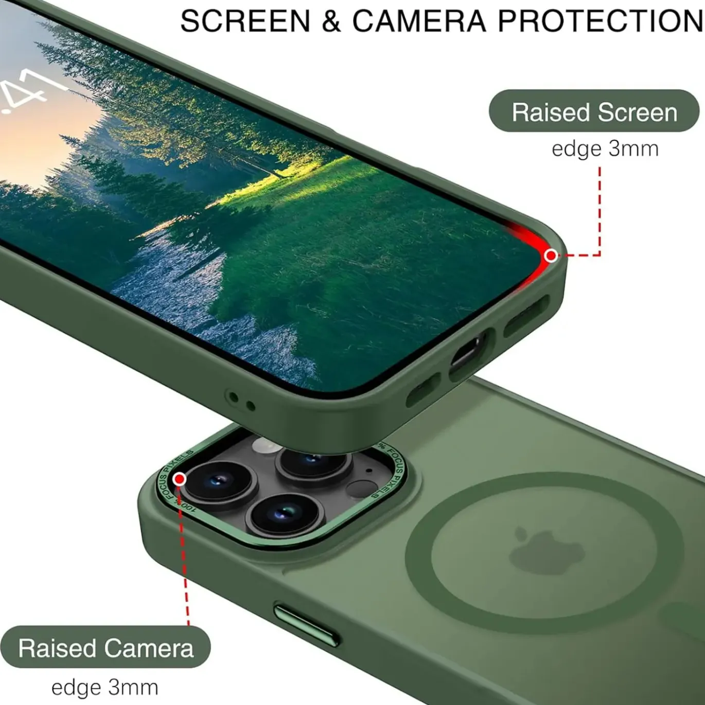 iPhone 15 Pro - MagSafe Hülle mit Kameraschutz