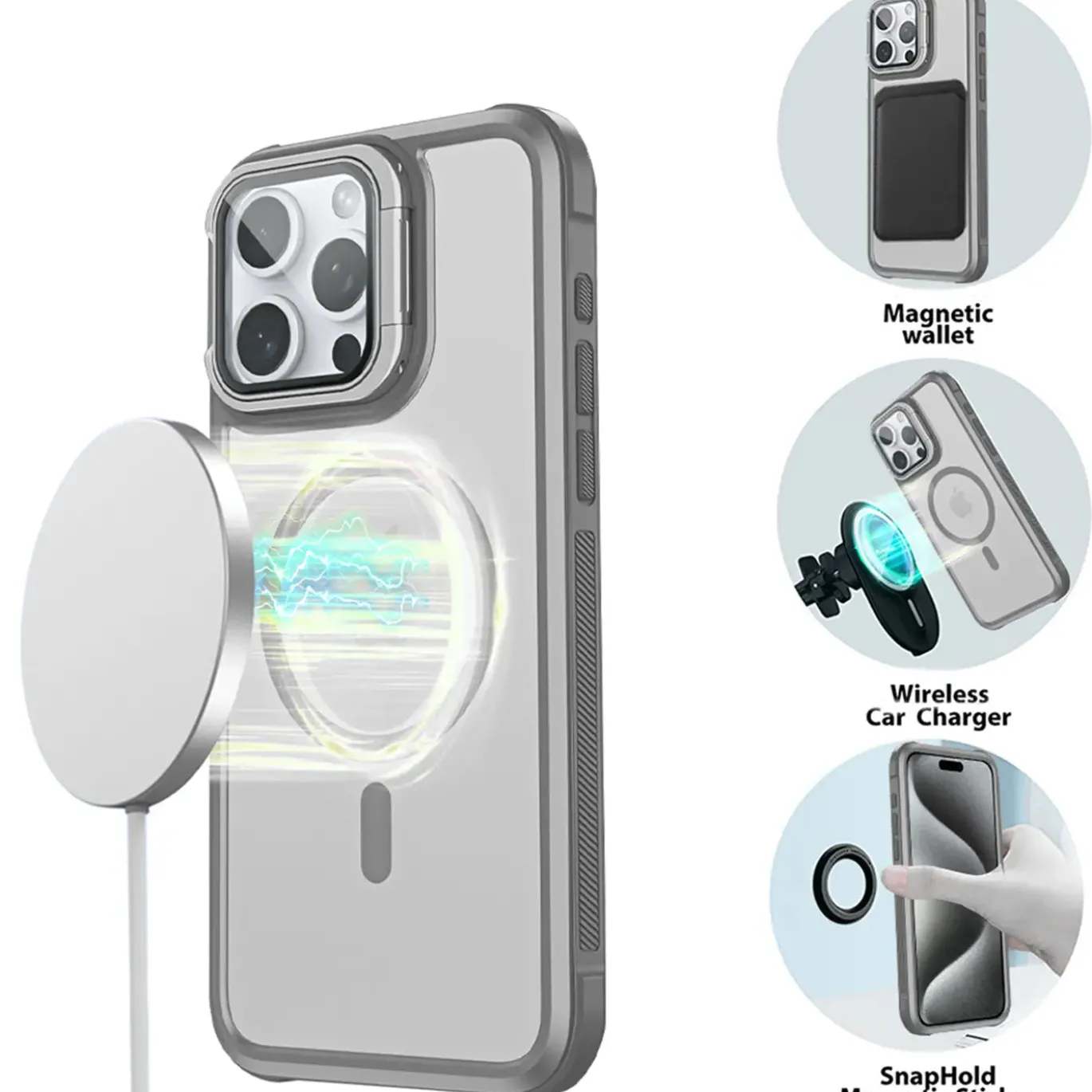 iPhone 12 Pro - MagSafe Hülle mit Glas & Schutzfunktion