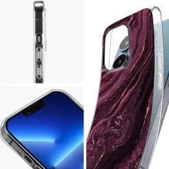 iPhone 13 Pro - Marmor & Sand Design Hülle