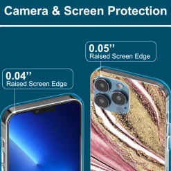 iPhone 13 Pro - Marmor & Sand Design Hülle