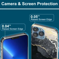 iPhone 13 Pro - Marmor & Sand Design Hülle