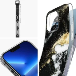 iPhone 13 Pro - Marmor & Sand Design Hülle