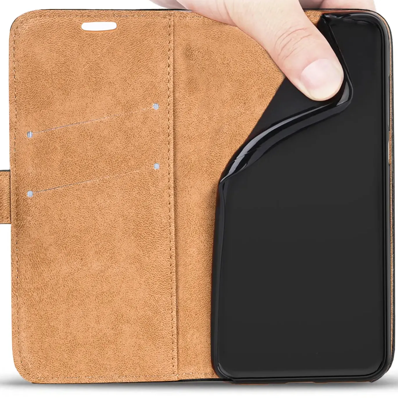 iPhone 11 Pro - Retro Klapphülle mit Karten- & Geldfach