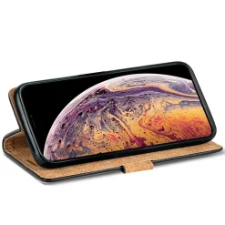 iPhone 11 Pro - Retro Klapphülle mit Karten- & Geldfach