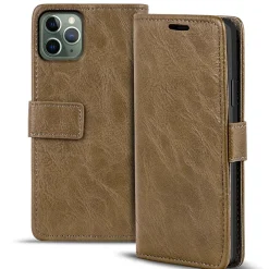 iPhone 11 Pro - Retro Klapphülle mit Karten- & Geldfach
