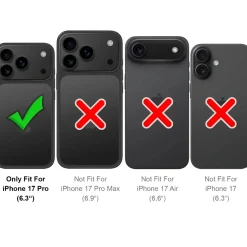 iPhone 17 Pro - Robuste Klapphülle mit RFID Block