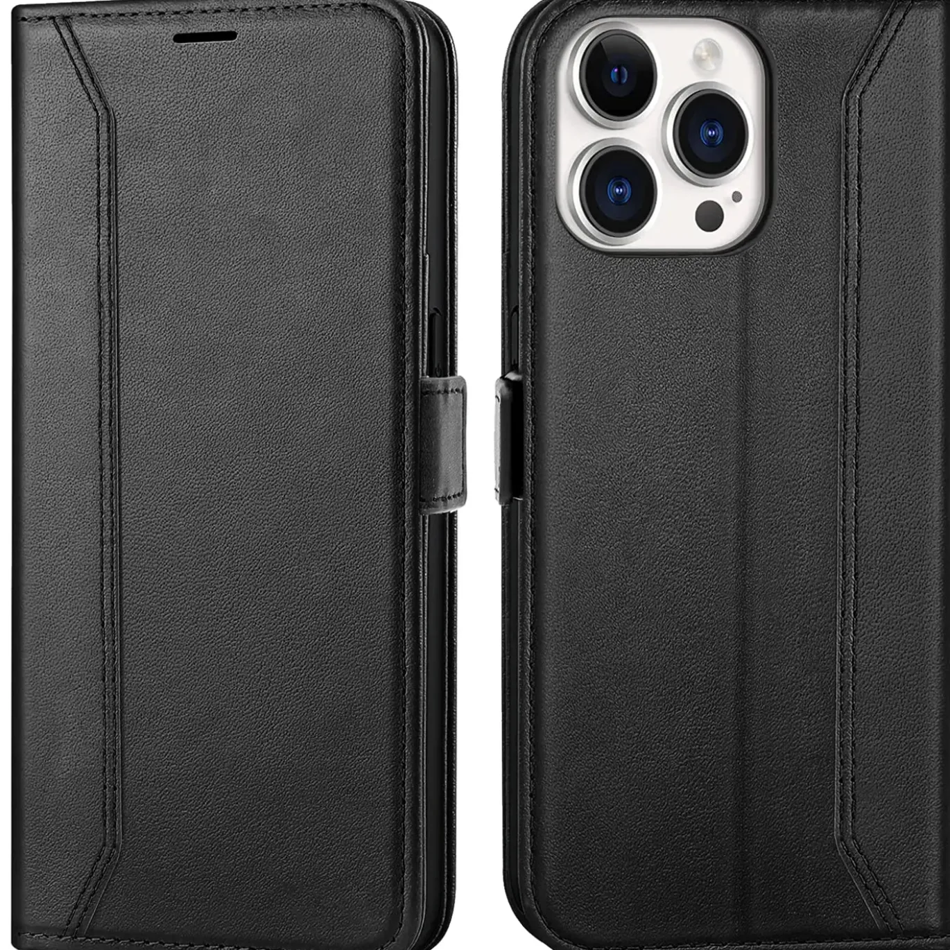 iPhone 15 Pro - Robuste Klapphülle mit RFID Block
