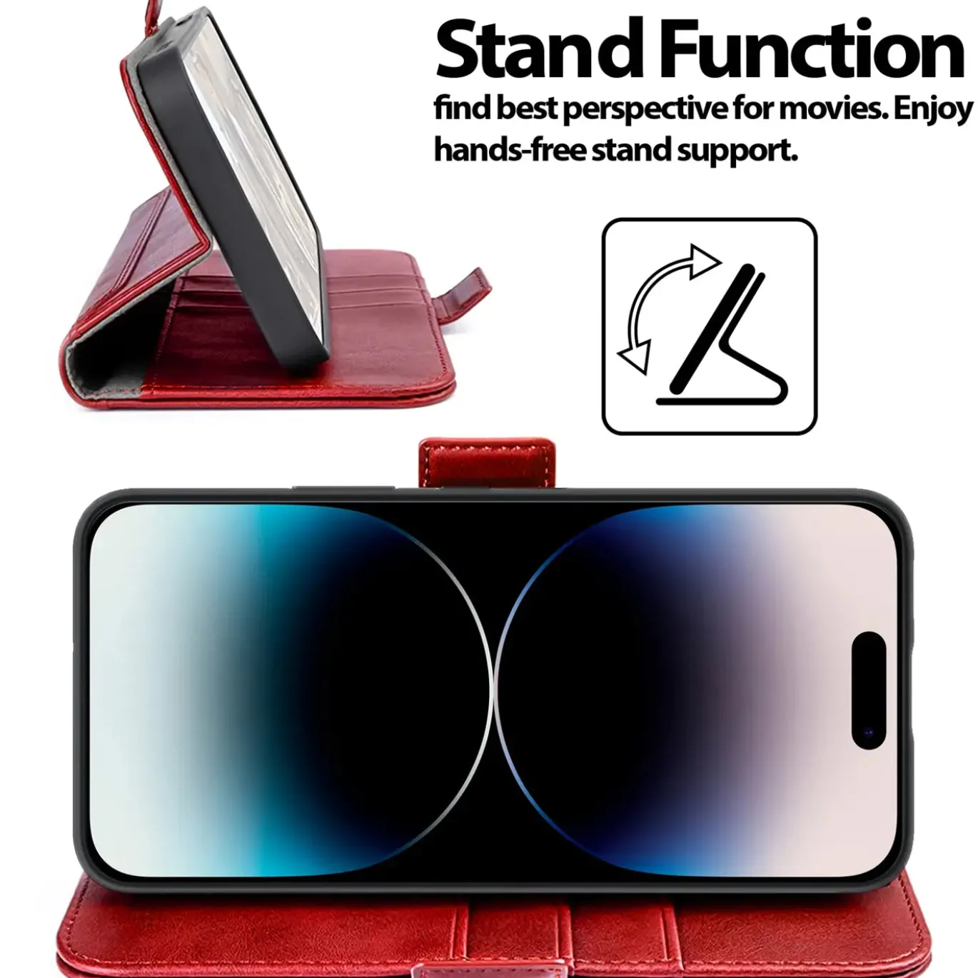 iPhone 15 Pro - Robuste Klapphülle mit RFID Block