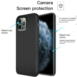 iPhone 11 Pro - Silikon Case mit Mikrofaser-Innenseite