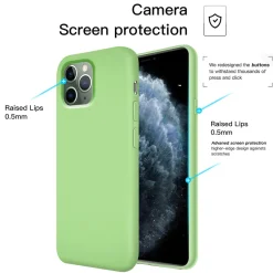 iPhone 11 Pro - Silikon Case mit Mikrofaser-Innenseite