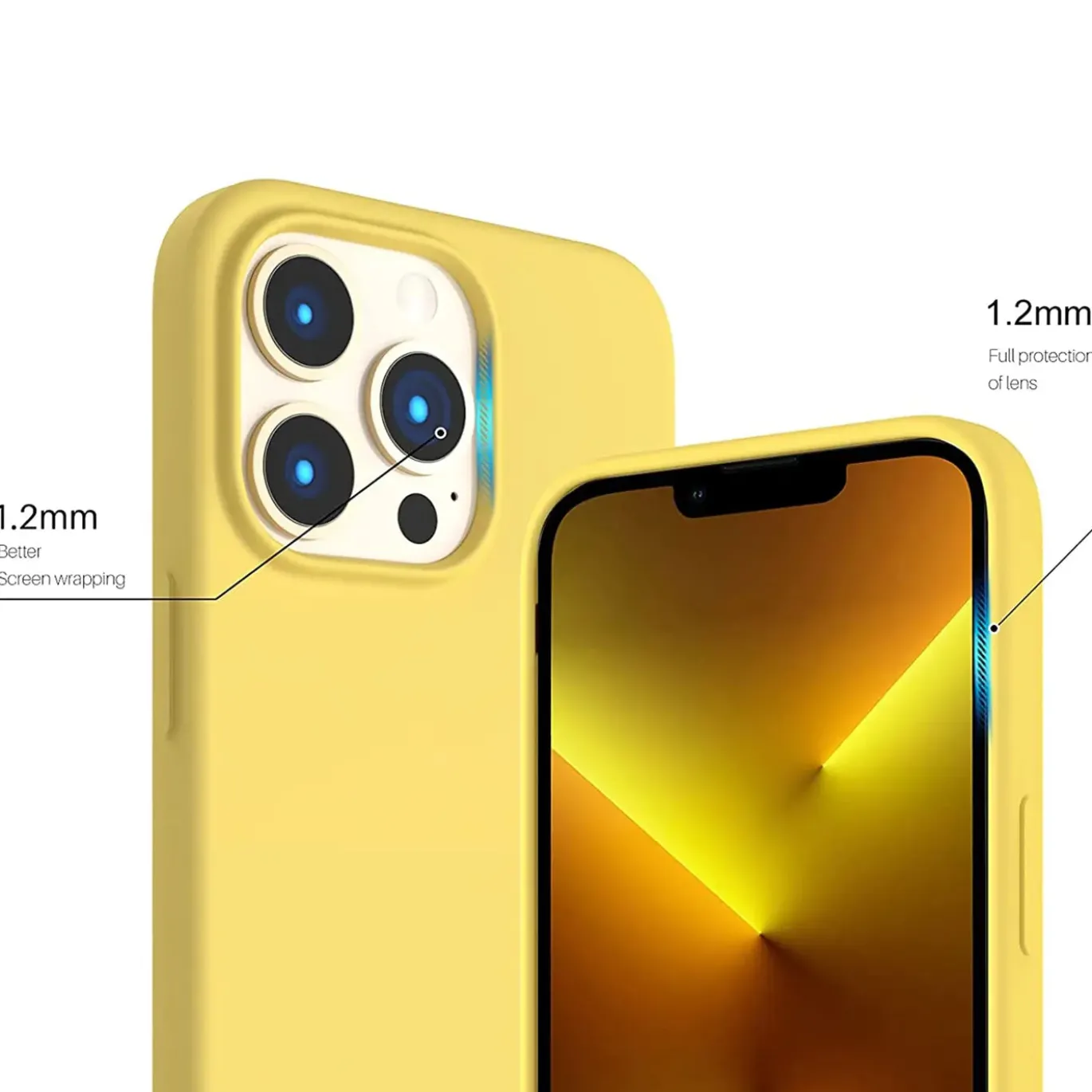 iPhone 15 Pro - Silikon Case mit Mikrofaser-Innenseite