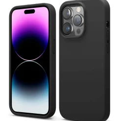 iPhone 15 Pro - Silikon Case mit Mikrofaser-Innenseite