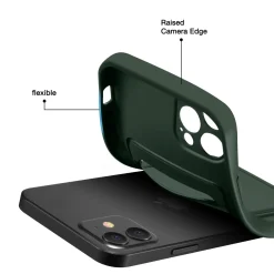 iPhone 12 Pro - Silikonhülle mit Kartenfach & Kameraschutz