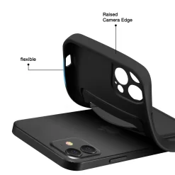 iPhone 12 Pro - Silikonhülle mit Kartenfach & Kameraschutz