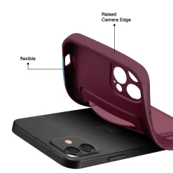 iPhone 14 Pro - Silikonhülle mit Kartenfach & Kameraschutz