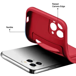 iPhone 11 Pro - Silikonhülle mit Kartenfach & Kameraschutz