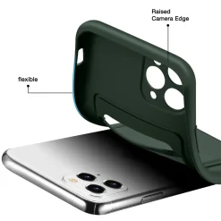 iPhone 11 Pro - Silikonhülle mit Kartenfach & Kameraschutz