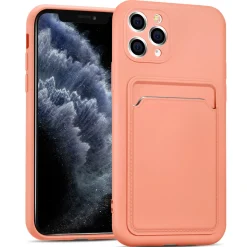 iPhone 11 Pro - Silikonhülle mit Kartenfach & Kameraschutz