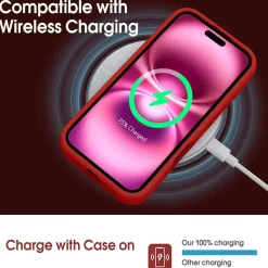 iPhone 16 Pro - Silikonhülle mit Kartenfach & Kameraschutz