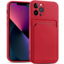 iPhone 13 Pro - Silikonhülle mit Kartenfach & Kameraschutz