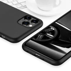 iPhone 11 Pro - Slim Silikon Backcover Schwarz