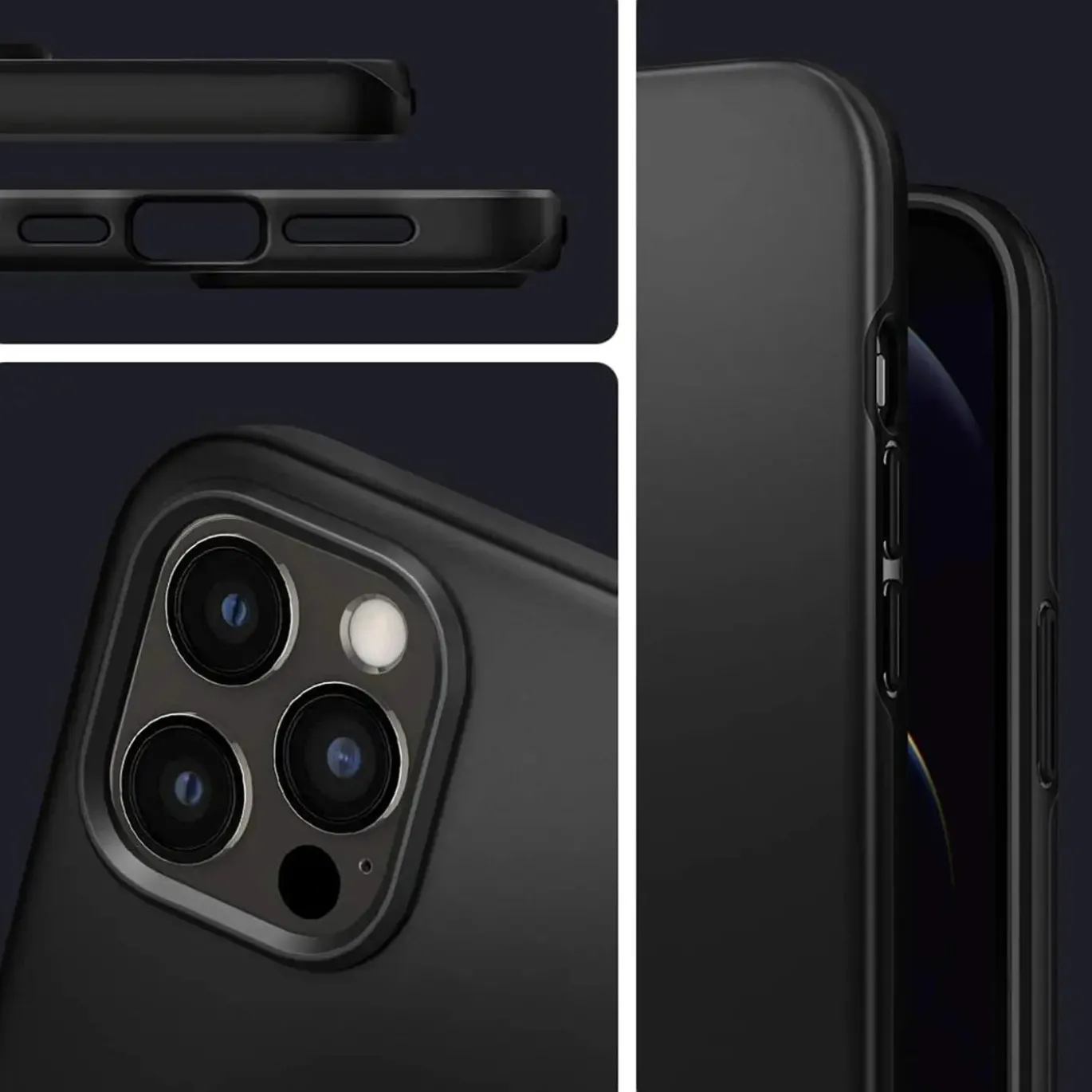 iPhone 13 Pro - Slim Silikon Backcover Schwarz