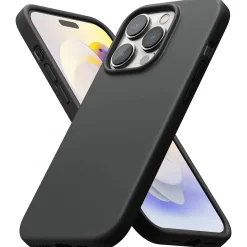 iPhone 16 Pro - Slim Silikon Backcover Schwarz