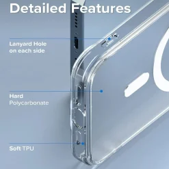 iPhone 14 Pro - Transparente MagSafe Silikonhülle