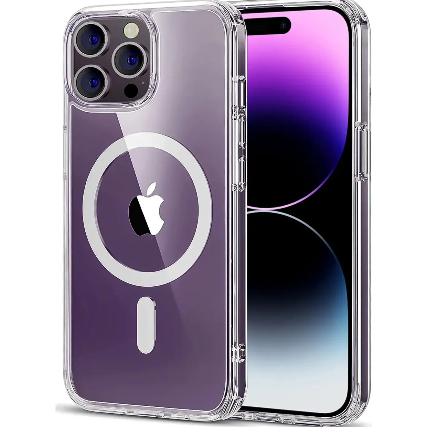 iPhone 14 Pro - Transparente MagSafe Silikonhülle