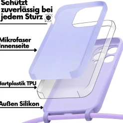 iPhone 15 Pro - Umhängehülle mit Kameraschutz