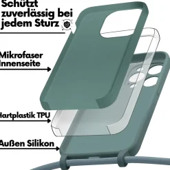 iPhone 15 Pro - Umhängehülle mit Kameraschutz